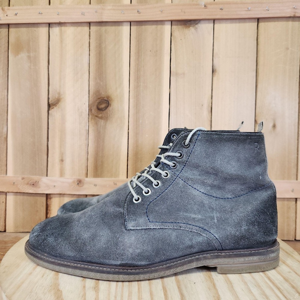Roan By Bed Stu Drell Boots Mens 10 Gray Suede Chukka Ankle Lace Up